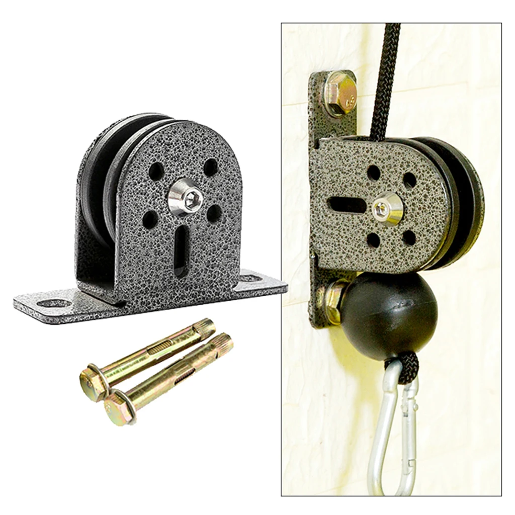 High-Strength Fixed Pulley Block Home Fitness Cable Machine DIY Pulleys 300kg Home Gym Equipment