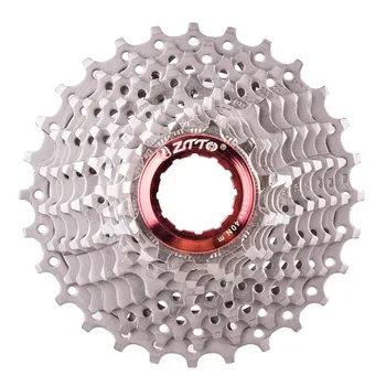 

ZTTO 11 Speed Cassette 11-28T Compatible for Road Bike Shimano Sram System High Tensile Steel Sprockets Cogs Folding Gear