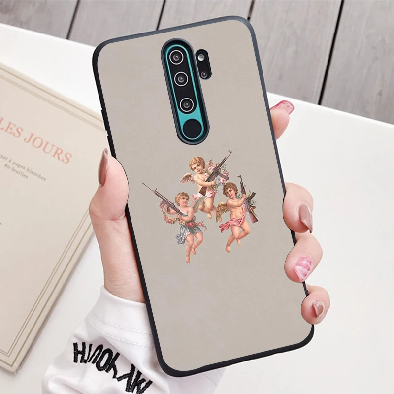 Thiên Thần Silicone Ốp Lưng Điện Thoại Redmi Note 8 7 Pro S 8T Cho Redmi 9 7A Bao Vỏ xiaomi leather case custom