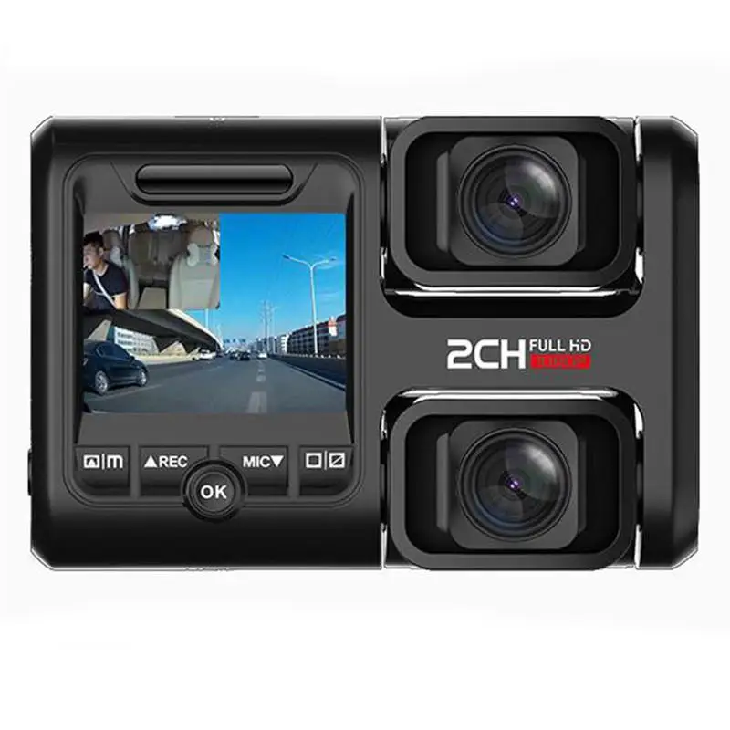 Данных автомобиля вождения Регистраторы HD Ночное видение 170 градусов двойной-Камера Беспроводной+ gps 24 часа парковка трекер