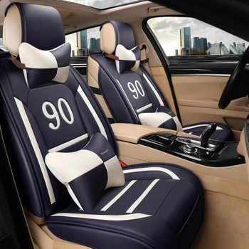 

Full Coverage Eco-leather auto seats covers PU Leather Car Seat Covers for vw jetta 4 6 mk5 mk6 tiguan mk2 touareg