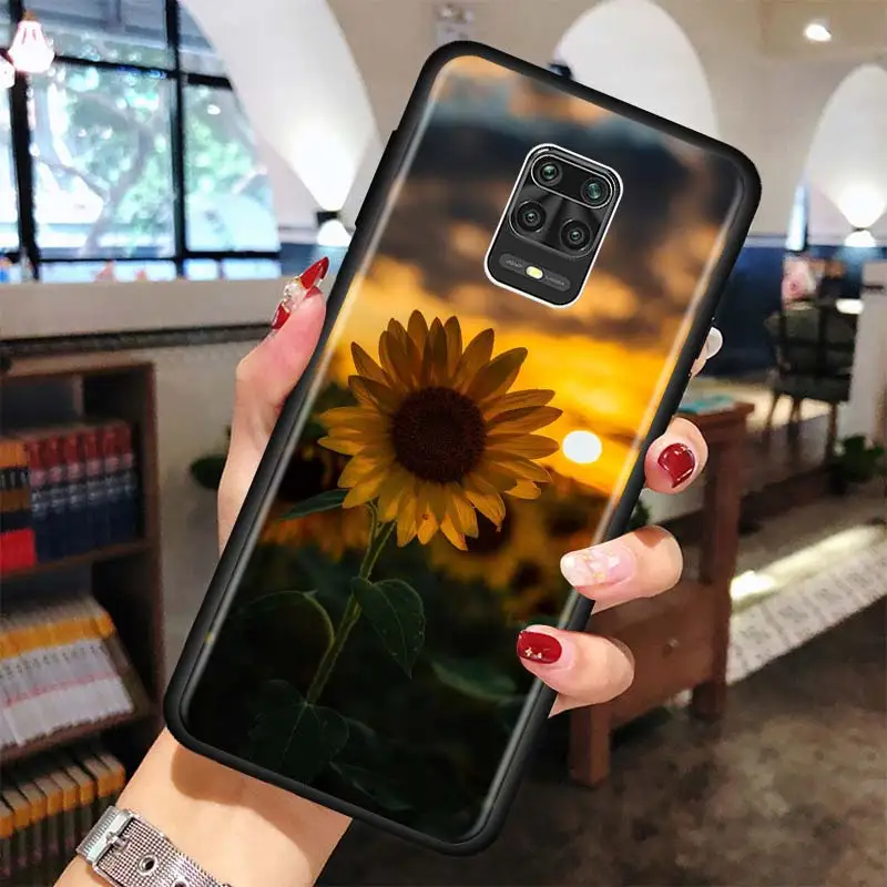 Summer Daisy Sunflower Floral Case For Xiaomi Redmi Note 10 Pro Max 9 8 7 Cover For Redmi K40 Pro Plus 9 Power 9A 9C 9T Shell
