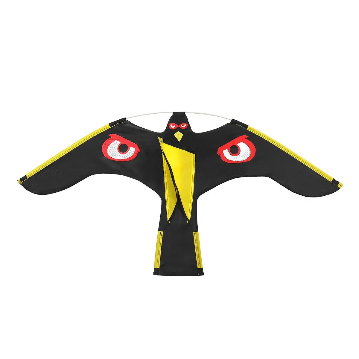 Цвет: желтый Эмуляция Летающий ястреб птица Scarer привод птица кайт для сада пугало двора дома - Цвет: Цвет: желтый