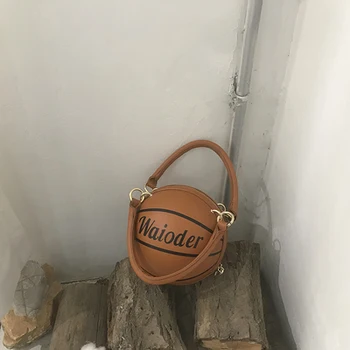 

bag for women's 2020 new Personalized small round ball bags wild messenger chain basketball purse bag