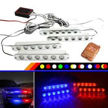 

Automotive LED Network Strobe Wireless Remote Control Led YiTuo Four 6LED Hawkeye Daytime Running Lights