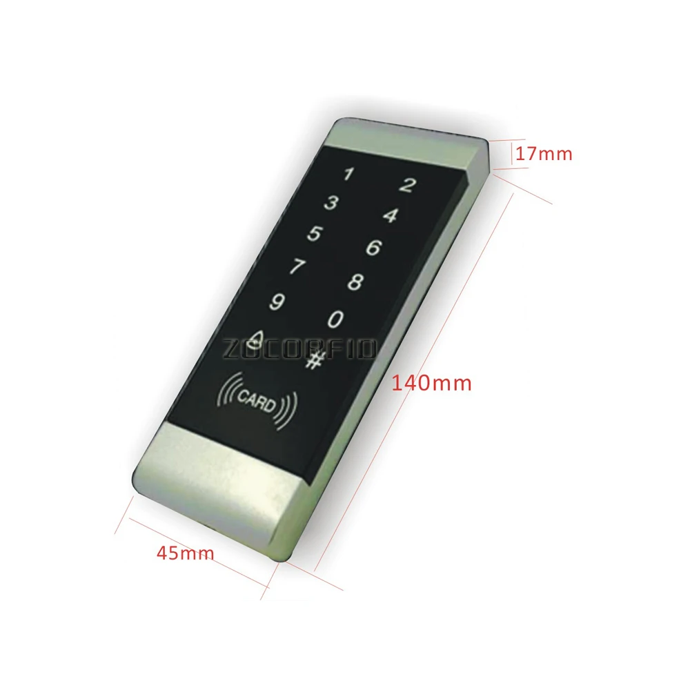 T7 touch keys Access Control Keypad Standalone Outdoor Door Open Keyboard +5pcs 125KHZ crystal keybos