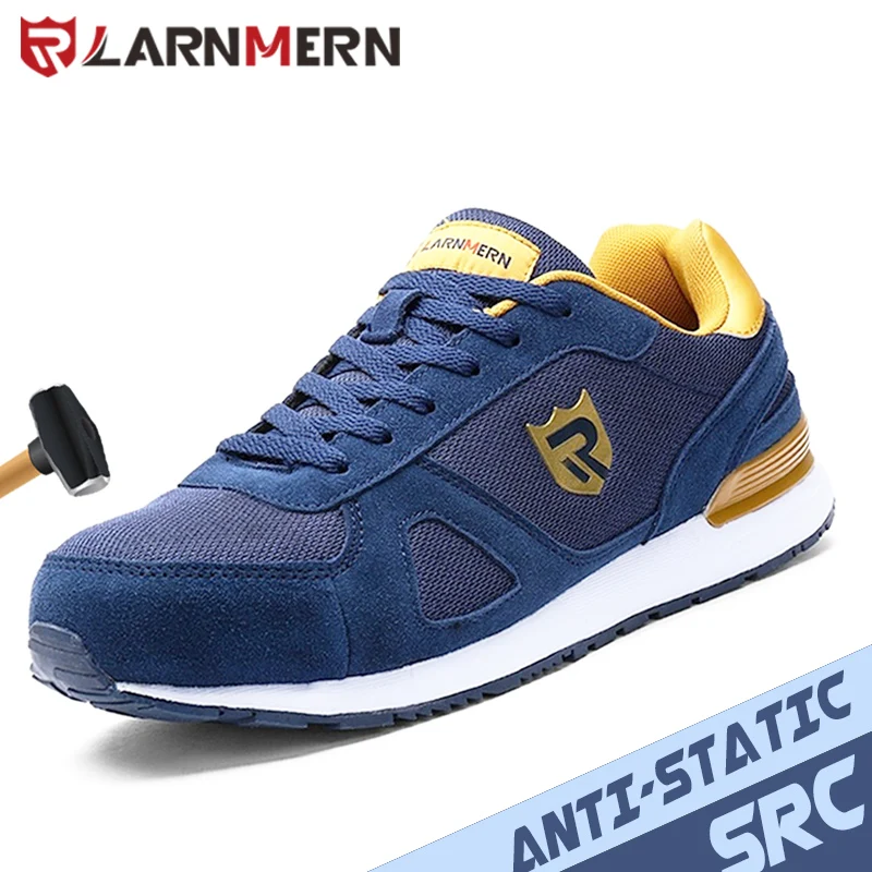 LARNMERN Steel Toe Shoes Women and Men Safety Shoes Lightweight and Breathable Sneakers 