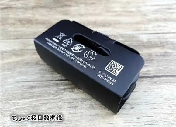 Подлинный S10 USB Черный тип-c 1 м Быстрый кабель синхронизации данных для samsung S10 S8 9 Note 7 8 S10+ с посылка