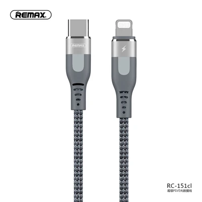 Remax 18 Вт pd кабель typec для светильник ing suaper Быстрая зарядка usb-c светильник плетеный кабель для передачи данных - Цвет: c to ip