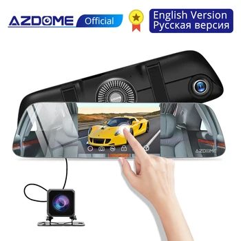 

PG01 Super Night Vision Mode Mirror Dash Cam Dual Lens 1080P+720P Camera Recorder 5.5" IPS Touch Screen Car Rear View DVR
