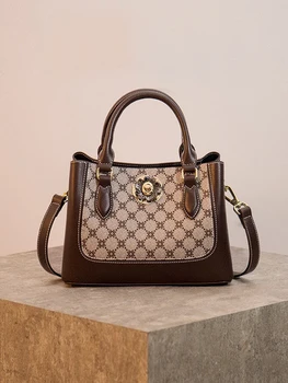 

Fashion Luxury Women Tote bags French Old flower series Large capacity Bucket bags Senior Lady Shoulder Bag Retro Messenger Bags