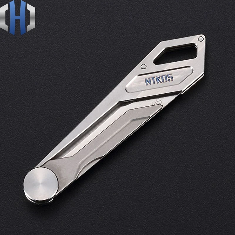 TC4 титановый сплав мини нож Портативный EDC универсальный нож