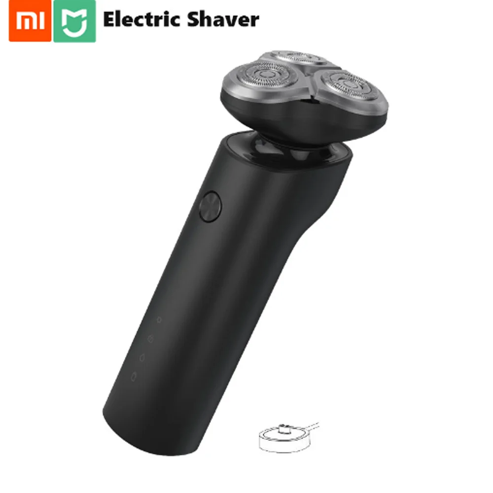 Online 2018 nuevo Xiaomi Mijia Afeitadora eléctrica Flex cabeza de maquinilla de afeitar 3 seco mojado afeitado lavable principal Sub doble cuchilla Turbo + modo cómodo limpio