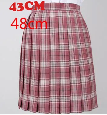 skirt 28 цветов, японская школьная юбка JK, Студенческая клетчатая юбка с высокой талией, японская плиссированная юбка для школьной формы, юбка в клетку - Цвет: skirt
