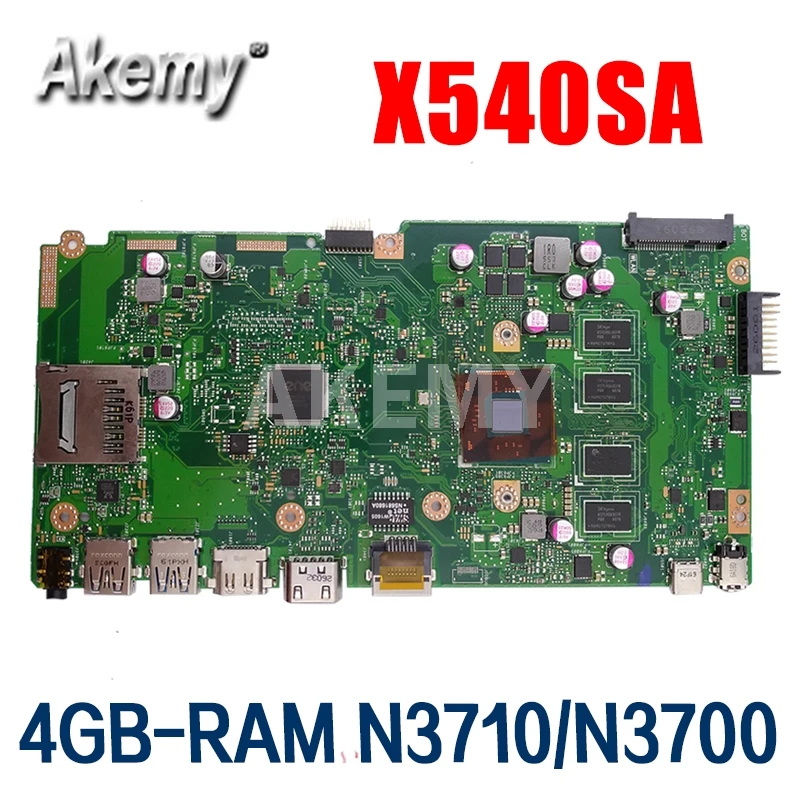 Новинка! X540SA материнская плата REV 2 0 для For Asus X540 X540S X540SAA ноутбука тест ok 4GB-RAM N3710/N3700