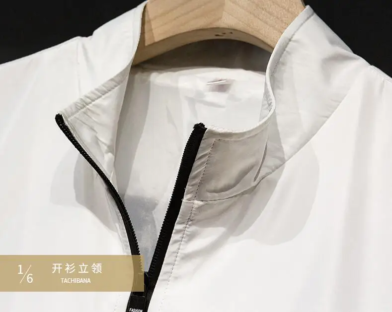 2109 осенний мужской комплект красивый повседневный стоячий воротник куртка костюм из двух предметов мужской спортивный костюм Молодежные брюки костюм
