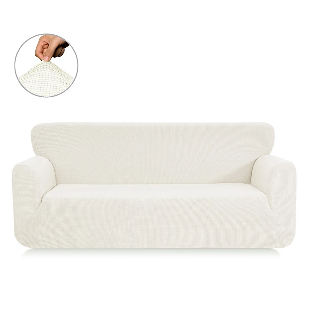 White Универсальный жаккардовый растягивающийся стул/Loveseat/чехол для дивана без бретелек Чехол Съемный моющийся покрывающий коврик протектор мебели - Цвет: White