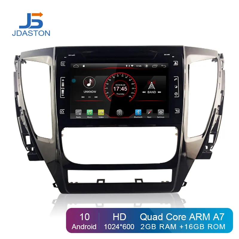 Автомобильный DVD плеер JDASTON Android 10 0 для Mitsubishi Pajero Sport 2016 2017 2018 мультимедийный GPS