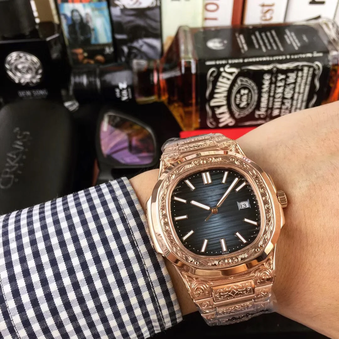 WG09125 мужские часы Топ бренд подиум роскошный европейский дизайн автоматические механические часы