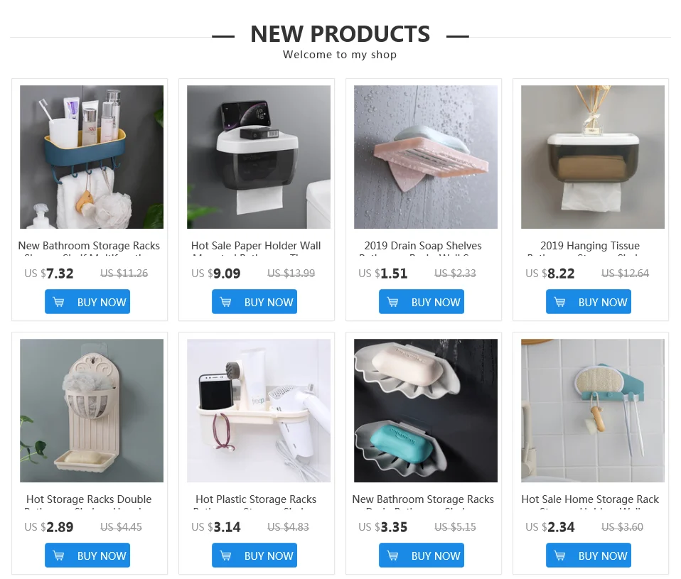 Fashion Bathroom Shelf Kitchen Wall Shelves Storage Organizer Rack Holder Nail-Free Plastic Bathroom Shelf Shampoo Racks