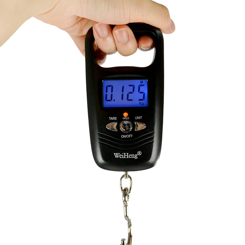 

Mini Scale Hook Fish Weight Hanging Scale Pocket Portable 50kg LCD Digital Hanging Luggage Weighting Fishing Hook Scale Electro
