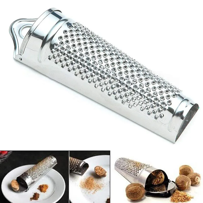 1PC Stainless Steel Versatile Hand Held Nutmeg Citrus Zester Ginger Grater Multifunctional Garlic Nut Planer For Kitchen | Дом и сад