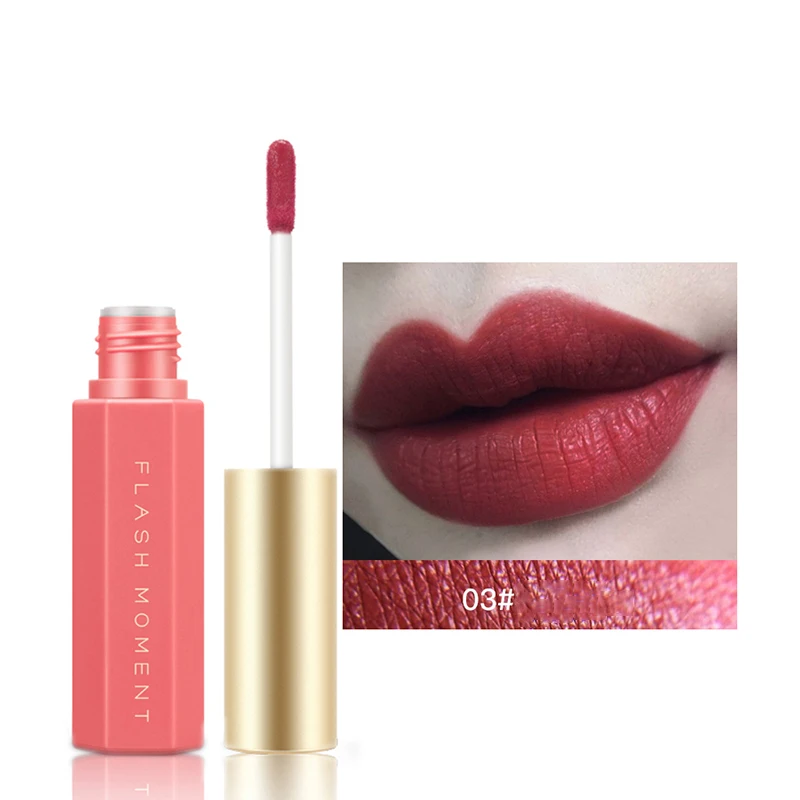 Matte Velvet Lip Gloss Sexy Nude Plumping Durable Waterproof Cosmetics Easy to Wear Profession Liquid Lipstick - Color: 403