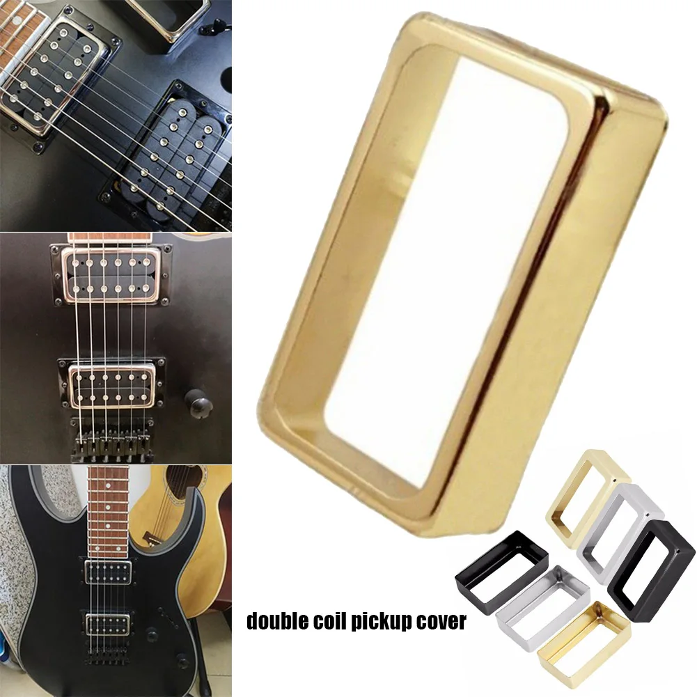 Custodia In Ottone Collo Ponte Caso Chitarra Elettrica Parti Accessori Per Les-pauls 2 Pezzi Aprire Humbucker Pickup Covers Custodia In Ottone Collo Ponte Caso Chitarra Elettrica Parti Accessori Per Les-pauls 2 Pezzi Aprire Humbucker Pickup Covers