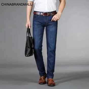 

Xbl816 # Directly Business Leisure Time Jeans Thin Section Elastic Force Slim Fit Directly Canister 28-40
