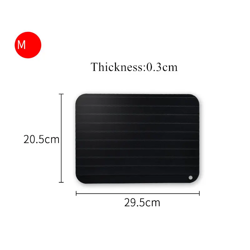 29.5x20.5x0.3CM HOUSEEYOU волшебный лоток для разморозки замороженные продукты мясо рыба в считанные минуты домашний Быстрый разморозочный лоток без электричества химикатов микроволновая печь - Цвет: 29.5x20.5x0.3CM