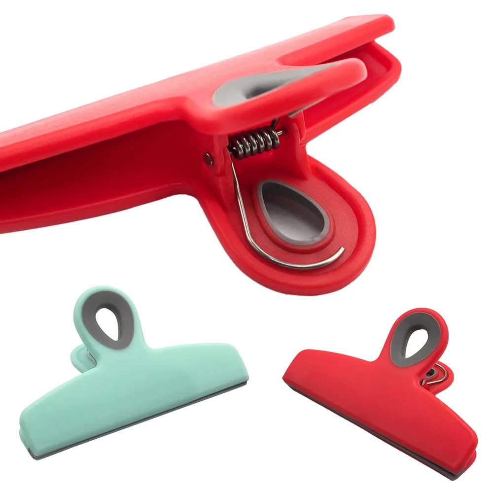 Bag Sealed Clips Candy Food Waterproof Storage Package Sealing Clamp Kitchen Storage Package Sealing Clamp Bag Plastic Clip^40