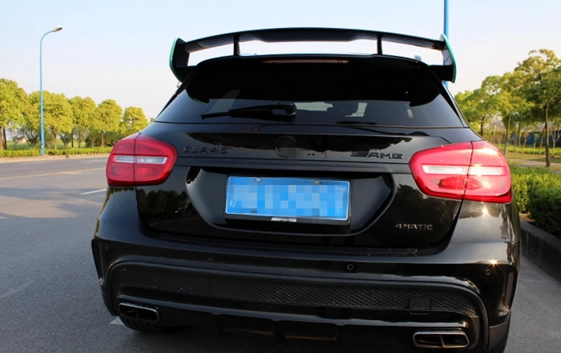 Для Mercedes-Benz GLA Class X156 GLA45 AMG GLA200 GLA220 GLA250 ABS Материал Задний спойлер крыла крыши