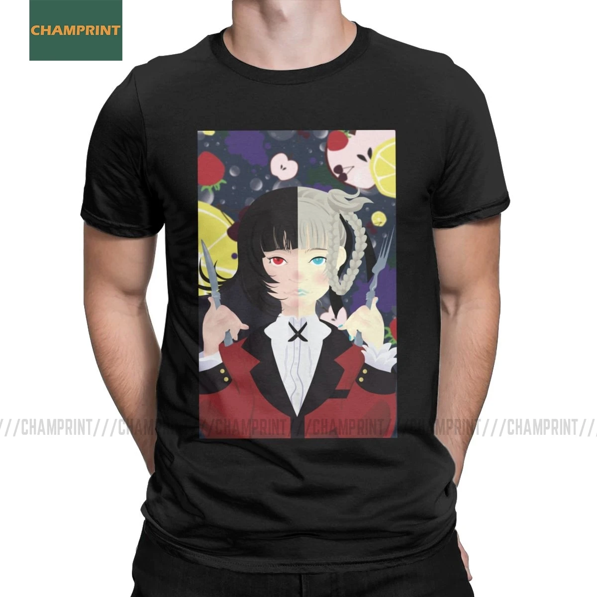 Азартные игры Kakegurui мужские футболки джабами юмеко аниме японский мобоми Саотоме