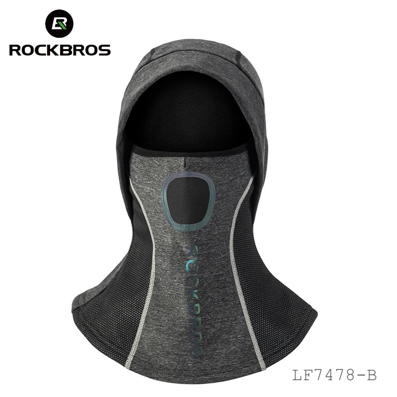 ROCKBROS зимняя Лыжная маска для велоспорта сноуборда полумаска ниндзя лица теплая