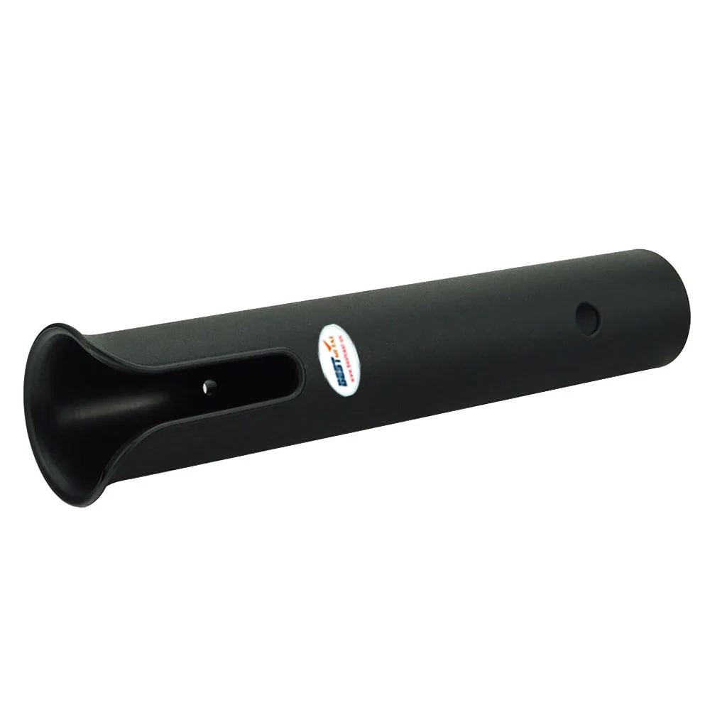 Wall Mounted Single Pole Fishing Rod Holder Frame Rack Rests for Pontoon Boat, Black, 270mm 10 inch