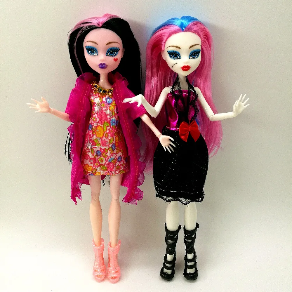 4 шт./лот/партия, новые стильные куклы monster fun high, Monster Draculaura hight Moveable Joint, лучший подарок для детей, оптовая продажа, модные куклы