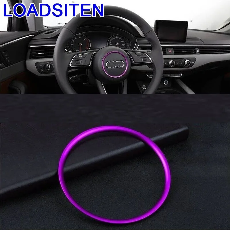 

Auto Automovil Chromium Gear Steering Wheel Panel Interior Sticker Strip Car Styling Accessory Protecter 17 18 FOR Audi A5