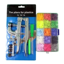 360 Sets T5 Plastic Drukknoop Met Snaps Tangen Tool Kit & Organizer Containers Gemakkelijk Bedienen Snaps Diy Familie Naaien gereedschap