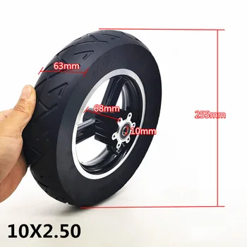 

E-Bike Tire Black Wheel 10x2.50 Tyre Explosion-proof Solid Outdoor Thick