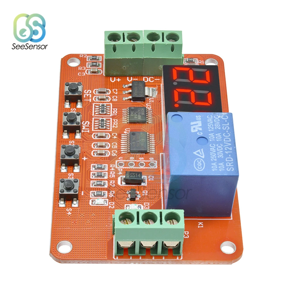 DC 5V 12V 24V DVB01 цифровой дисплей Компаратор напряжения вольтметр многофункциональный контроллер заряда/разрядки