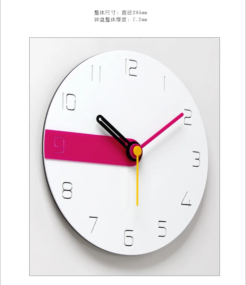 Кухонные настенные часы современный дизайн Новая мода спальня домашний декор бесшумные круглые кварцевые часы Horloge Murale настенные часы