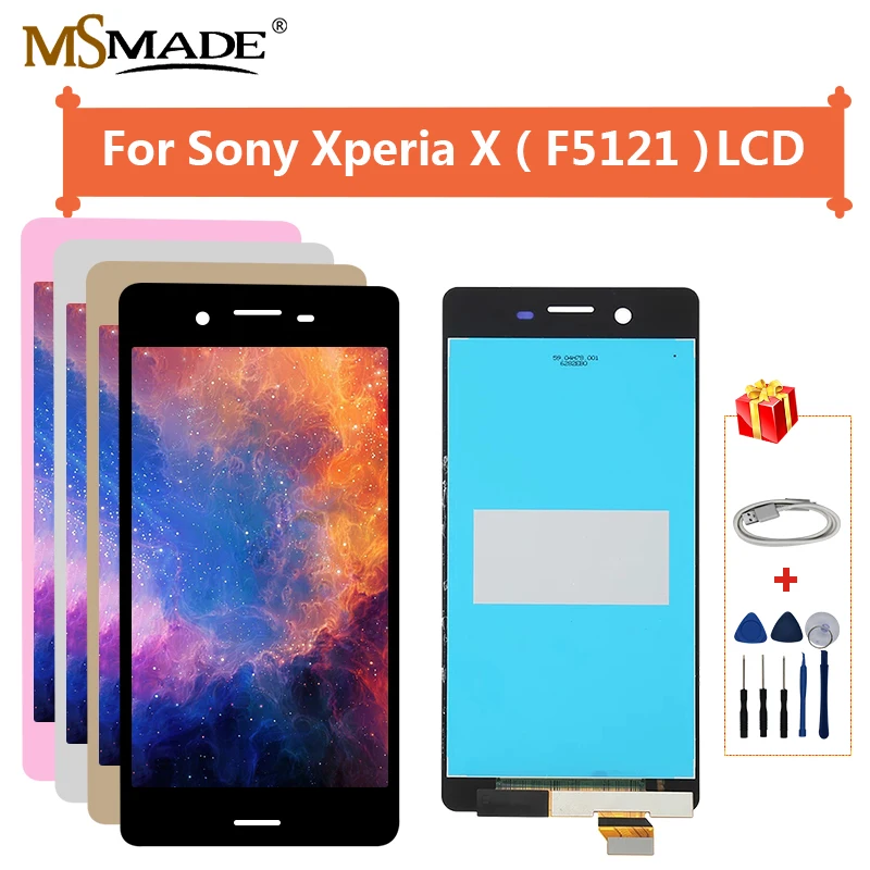 5,", для Sony Xperia X F5121 F5122 ЖК-дисплей с сенсорным экраном дигитайзер с рамкой в сборе Запчасти+ подарок