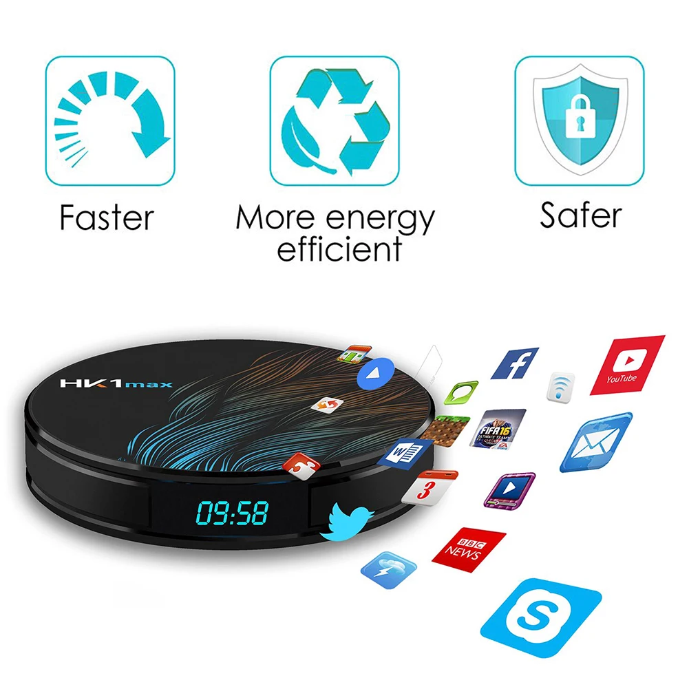 HK1 Max 4K HD Dual WiFi RK3328 4+ 64G tv Box Smart медиаплеер для Android 9,0