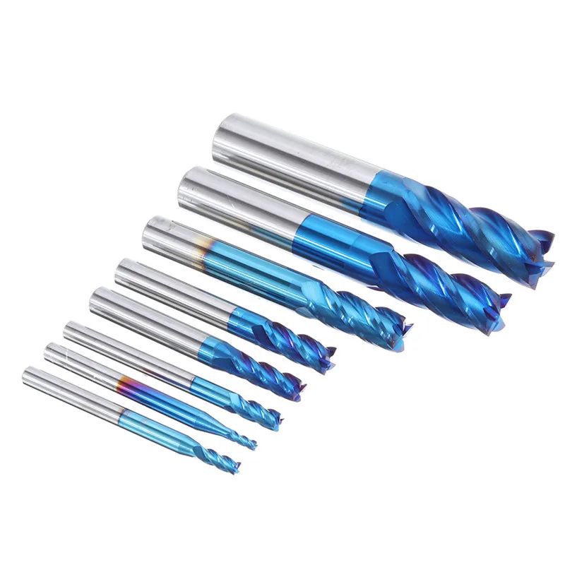 Durable Tungsten Carbide HRC50 Milling Cutter 4 Flutes End Mill Tools Supplies