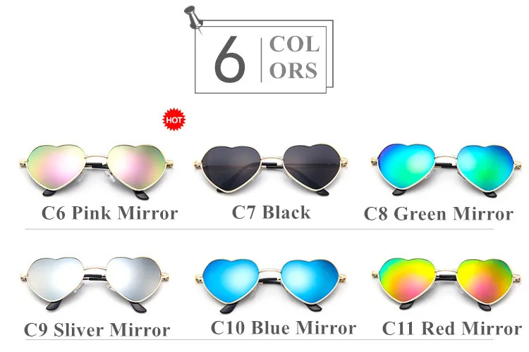 Любовь солнечные очки в форме сердца женские роскошные кошачий глаз солнцезащитные очки женские сексуальные милые дизайнерские Яркие зеркальные линзы UV400