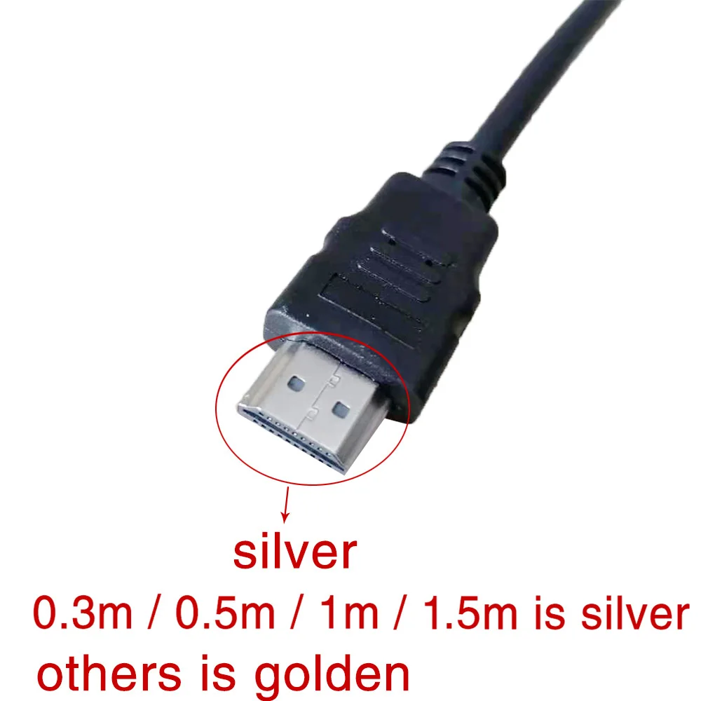 Высокая Скорость HDMI кабель 0 3 м 1 5 2 7 10 15 видео кабели 4 1080P 3D с позолотой для HDTV XBOX