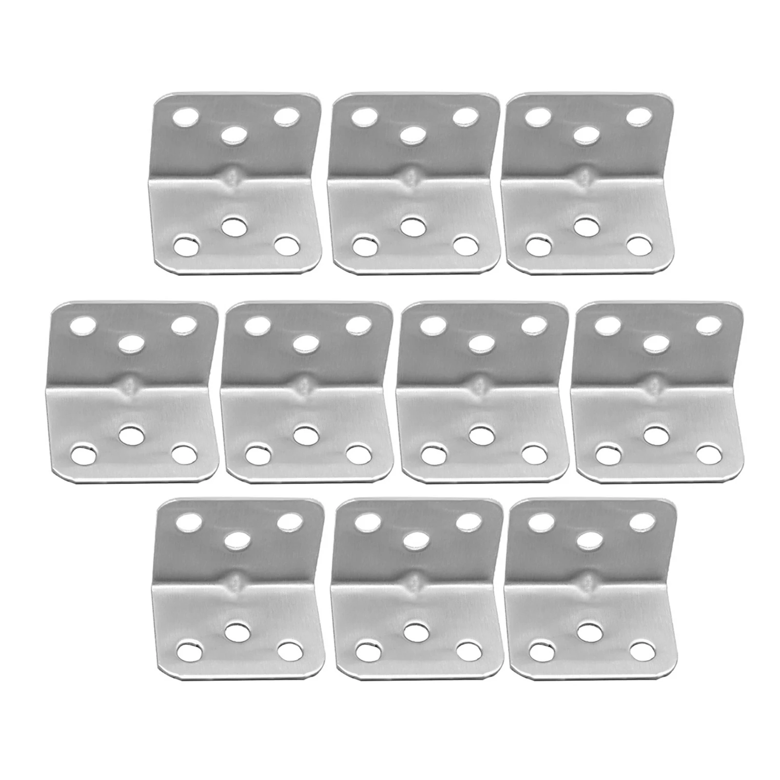 DRELD 10pcs 90 Degree Stainless Steel Table Corner Metal Corner