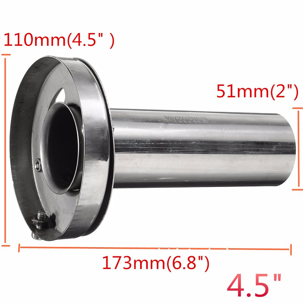 Universal Adjustable Sound Silencer (for 3.5 inch/4 inch/ 4.5 inc  Round Tip Mufflers)