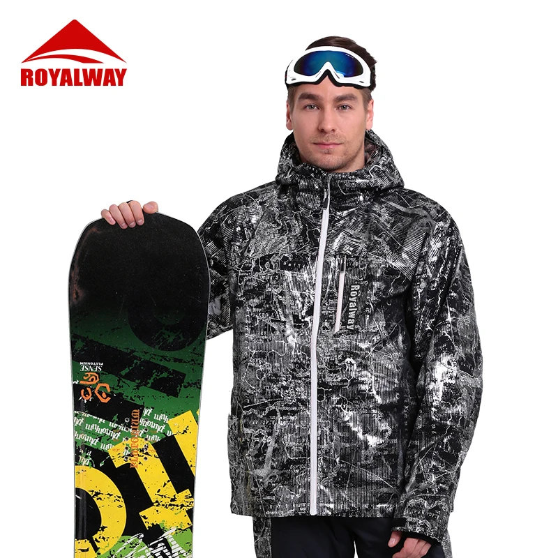 ROYALWAY уличные спортивные мужские куртки для сноуборда зимние теплые ветрозащитные водонепроницаемые лыжные классические лыжные костюмы для мужчин RFSM4511G