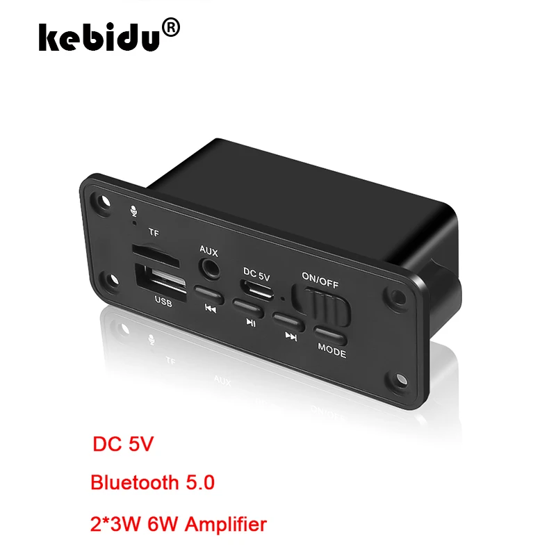 Mp3 плеер kebidu декодер плата 2x3 Вт динамик автомобильный fm радиоприемник модуль 5 В
